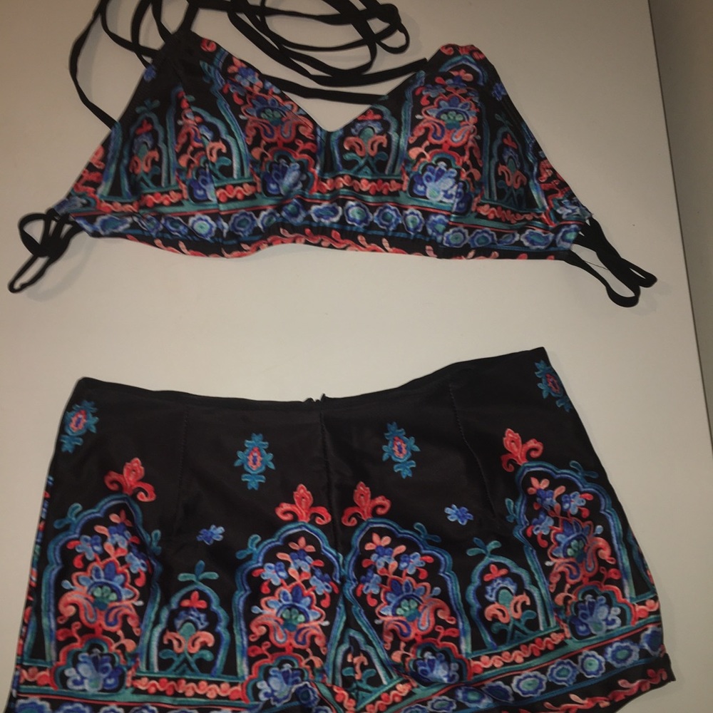 Two piece bath suit
